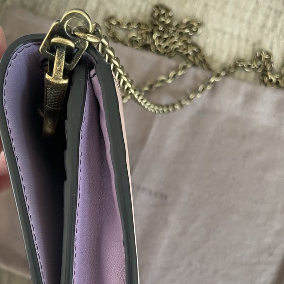 NWT Bottega Veneta leather clutch with chain - Authentic - Picture 14 of 16